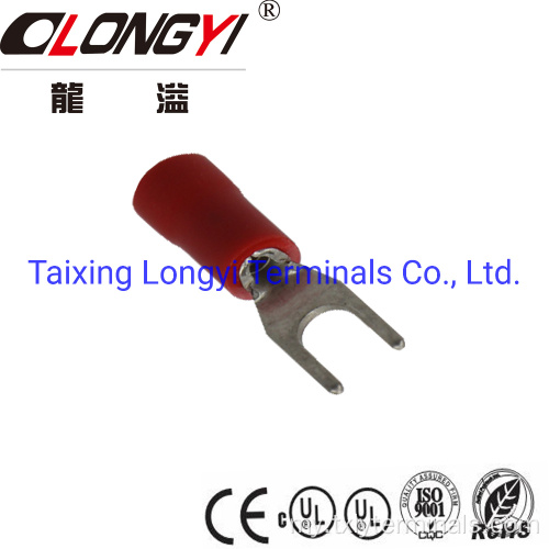 PVC insulated spade terminals longyi f copper lugs